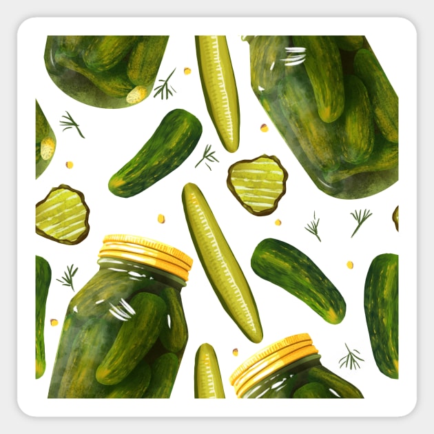 Pickles Pickles Pickles by Christine Leader Sticker by Christine204